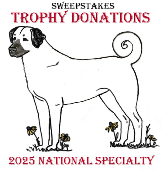 2025 National Specialty Sponsor Sweepstakes Trophies!